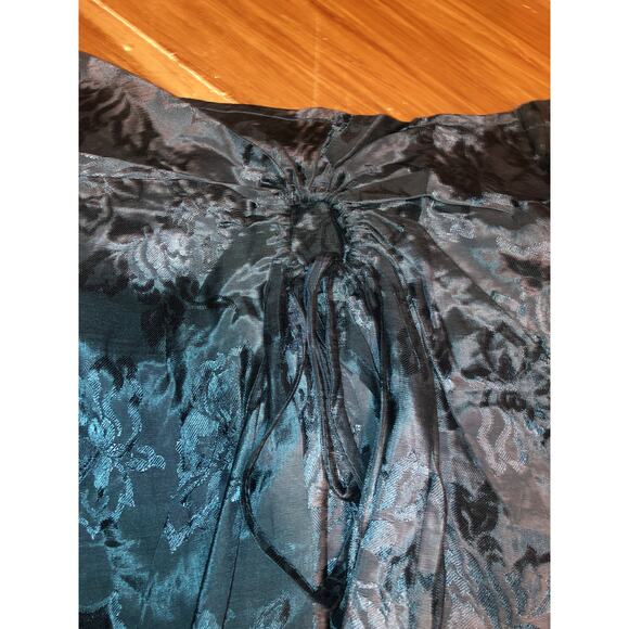 Band of the Free NWT Women's Celene Deep Teal Layered Midi Skirt - L - Picture 8 of 12